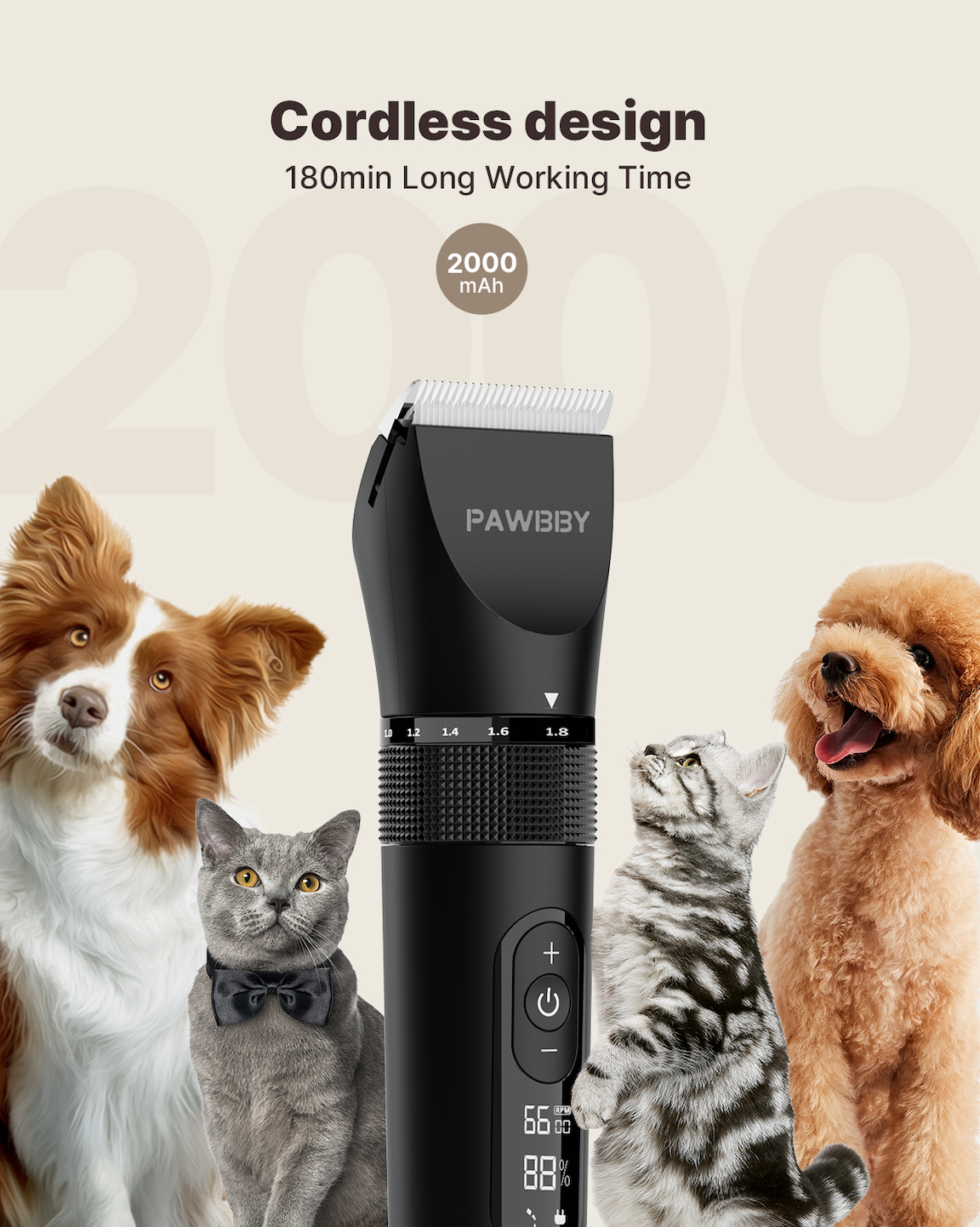 PAWBBY Grooming Clippers