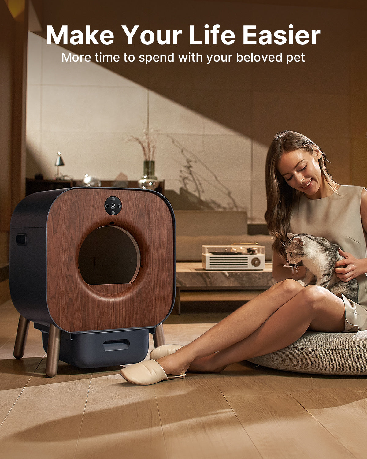 PAWBBY P1 Ultra Self-Cleaning Cat Litter Box
