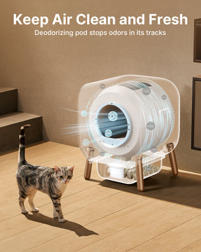 PAWBBY P1 Ultra Self-Cleaning Cat Litter Box